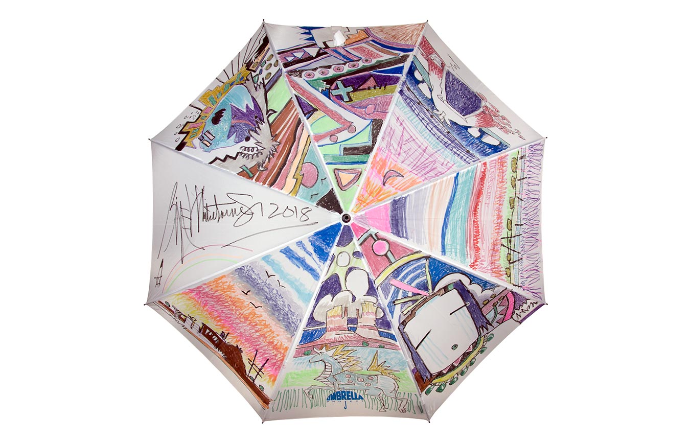 umbrella with native American artwork